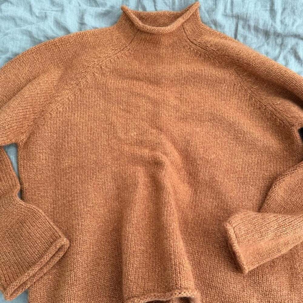 J.Crew 100% Wool Rollneck Sweater Rust Orange XXL